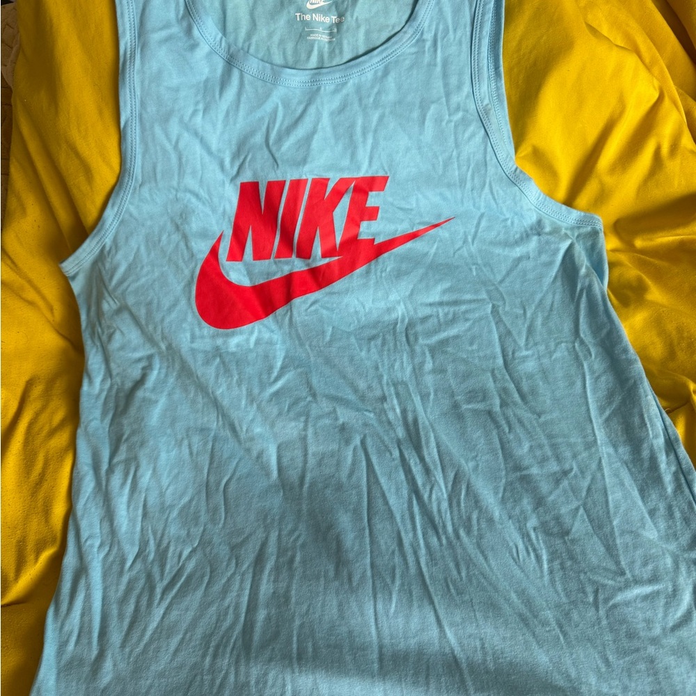 The Nike Tee - Light Blue Tank